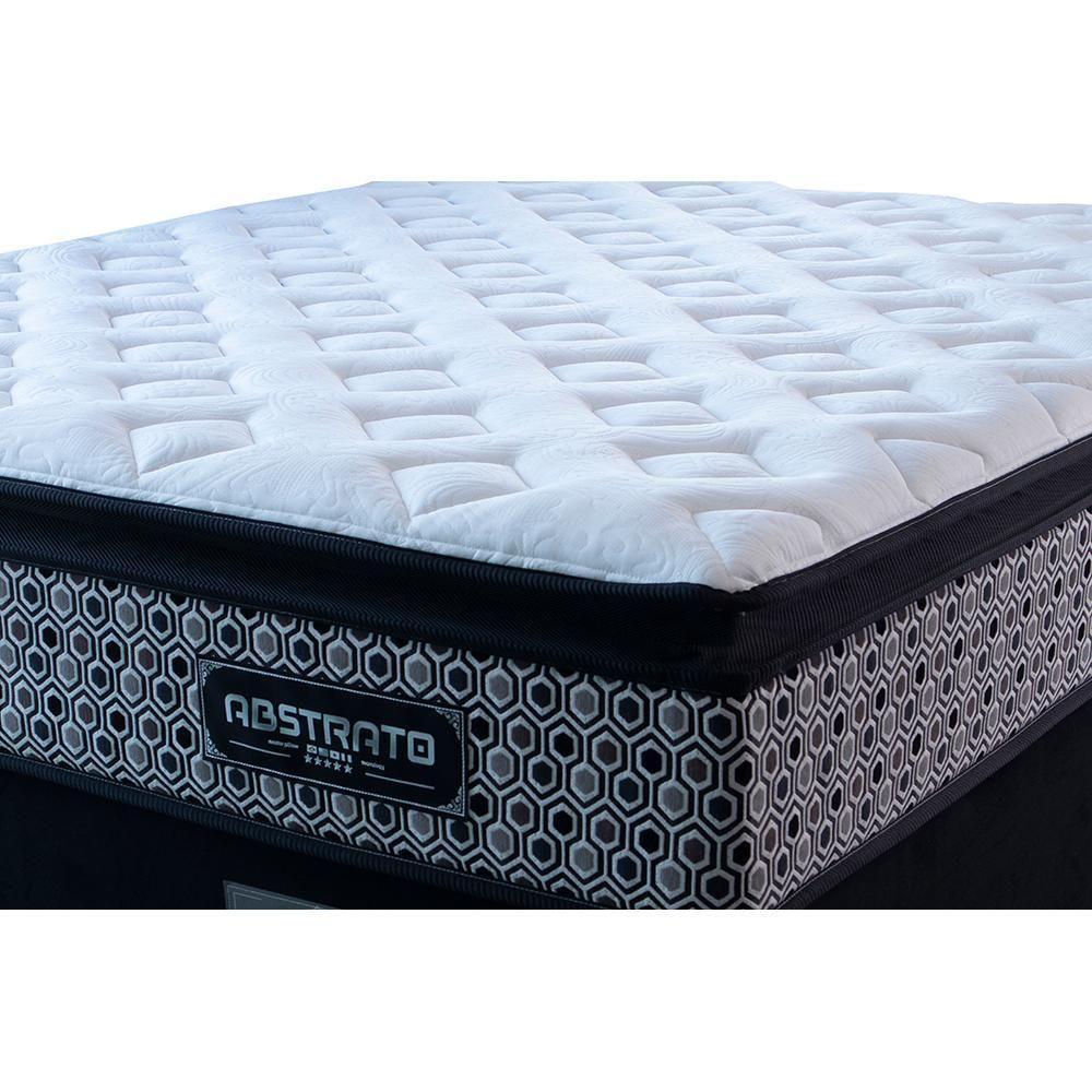 Cama Box King Colchão Pillow Top + Box 193x203x70 Molas Ensacadas Cama Inbox Abstrato - 4