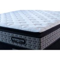 Cama Box King Colchão Pillow Top + Box 193x203x70 Molas Ensacadas Cama Inbox Abstrato