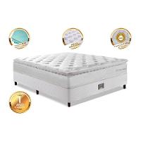 Cama Box Casal Colchão + Box 138x188 Molas Ensacadas Cama Inbox Confort Snow - 3