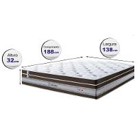 Colchão Casal De Molas Ensacadas Cama Inbox Select Euro Soft 138x188x32 Café - 6