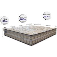 Colchão King Molas Ensacadas Pillow In 193x203x33 Cama Inbox Duo Linem Bege - 6