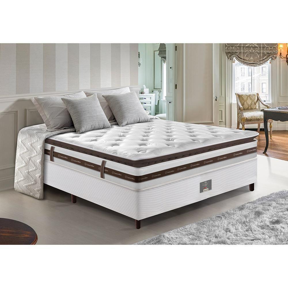 Cama Box Casal Colchão + Box 138x188 Molas Ensacadas Cama Inbox Relax Pillow - 1