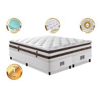 Cama Box King Colchão + Box 193x203 Molas Ensacadas Cama Inbox Relax Pillow - 3