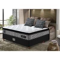 Cama Box Casal Colchão Pillow Top + Box 138x188x70 Molas Ensacadas Cama Inbox Abstrato - 1
