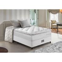 Cama Box Solteiro Colchão + Box 88x188 Molas Ensacadas Cama Inbox Confort Snow - 1