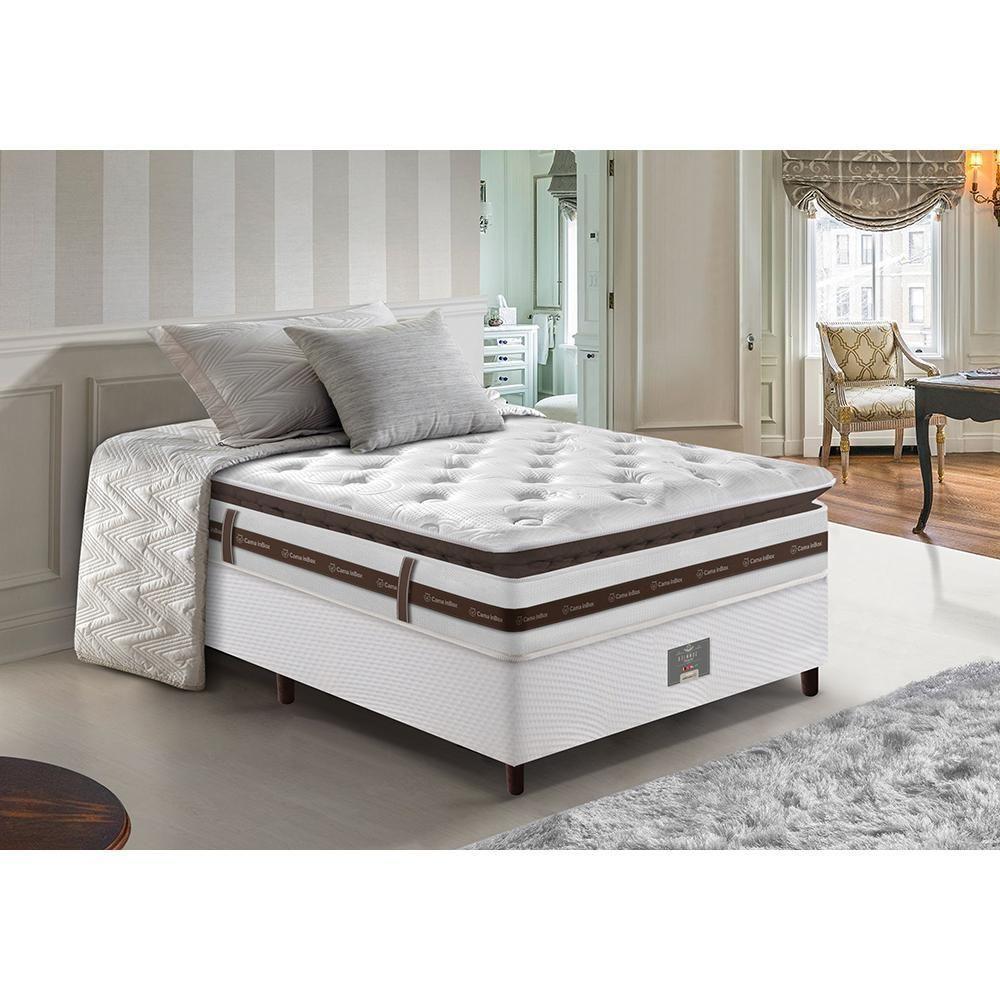 Cama Box Solteiro Colchão + Box 88x188 Molas Ensacadas Cama Inbox Relax Pillow - 1