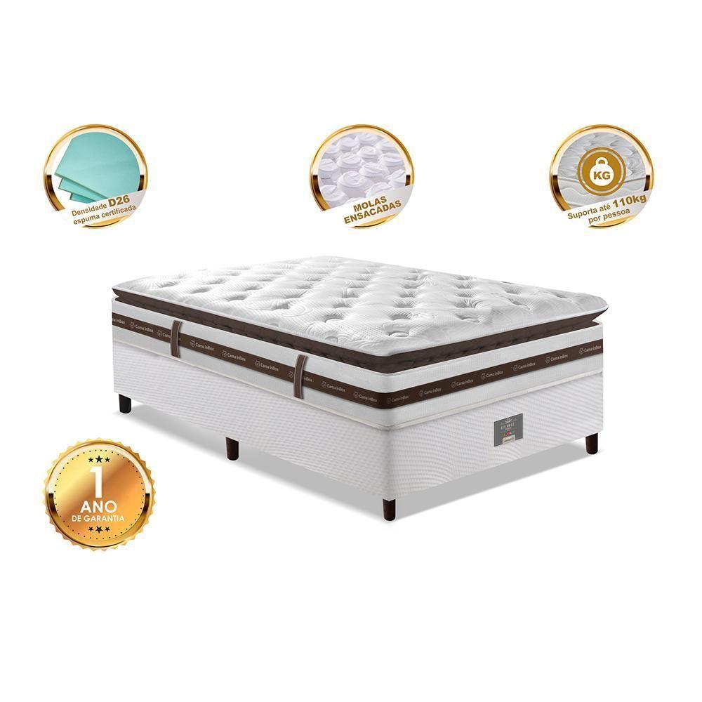 Cama Box Solteiro Colchão + Box 88x188 Molas Ensacadas Cama Inbox Relax Pillow - 3