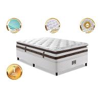 Cama Box Solteiro Colchão + Box 88x188 Molas Ensacadas Cama Inbox Relax Pillow - 5