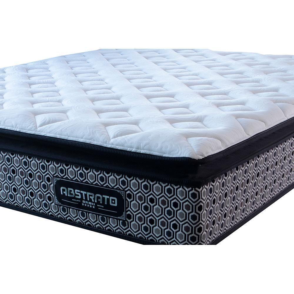 Colchão King Molas Ensacadas Pillow Top 193x203x31 Cama Inbox Abstrato - 4