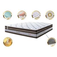 Colchão King De Molas Ensacadas Cama Inbox Select Euro Soft 193x203x32 Café - 5