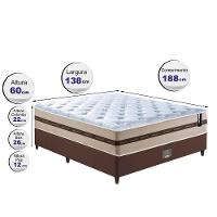 Conjunto Cama Box Casal (colchão + Box) De Molas Cama Inbox Smart Pró 138x188x60 Bege - 4