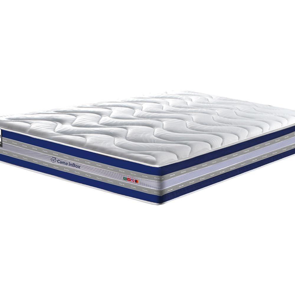Colchão Queen De Molas Ensacadas D33 Cama Inbox Select Firme 158x198x32 Azul - 4