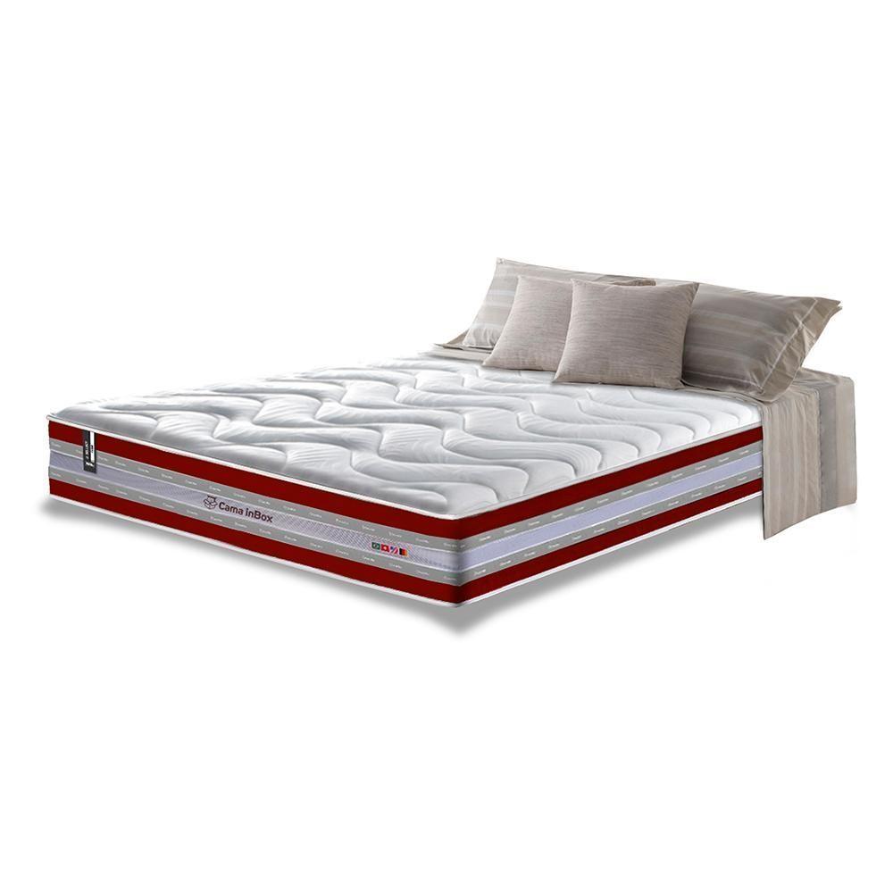 Colchão King De Molas Ensacadas D33 Cama Inbox Select Firme 193x203x32 Vermelho - 1