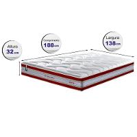 Colchão Casal De Molas Ensacadas D33 Cama Inbox Select Firme 138x188x32 Vermelho - 11