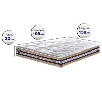 Colchão Queen De Molas Ensacadas D33 Cama Inbox Select Firme 158x198x32 Bege - 16
