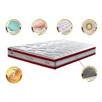 Colchão Queen De Molas Ensacadas D33 Cama Inbox Select Firme 158x198x32 Vermelho - 9