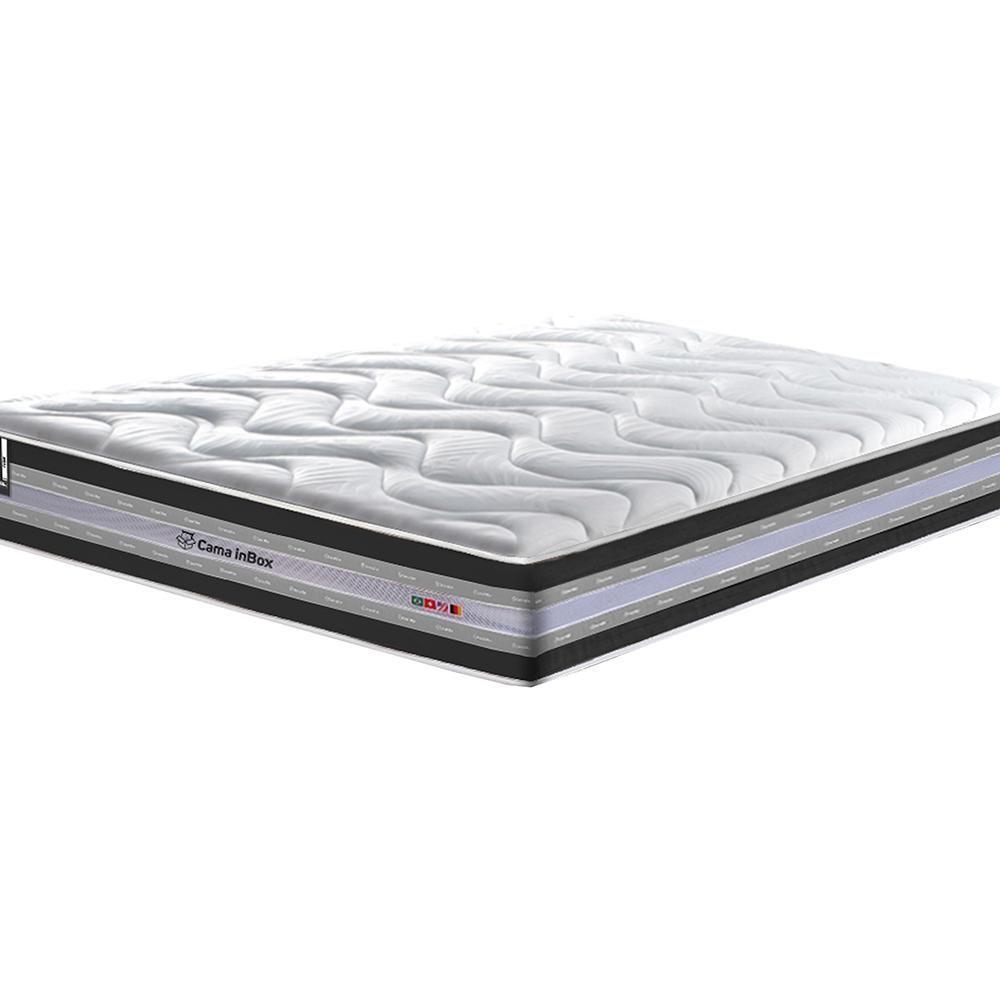 Colchão King De Molas Ensacadas D33 Cama Inbox Select Firme 193x203x32 Preto - 4