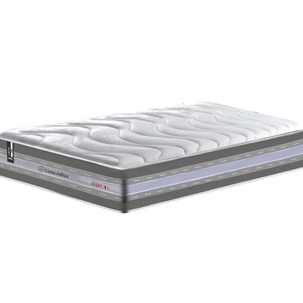 Colchão Solteiro De Molas Ensacadas D33 Cama Inbox Select Firme 88x188x32 Cinza - 4