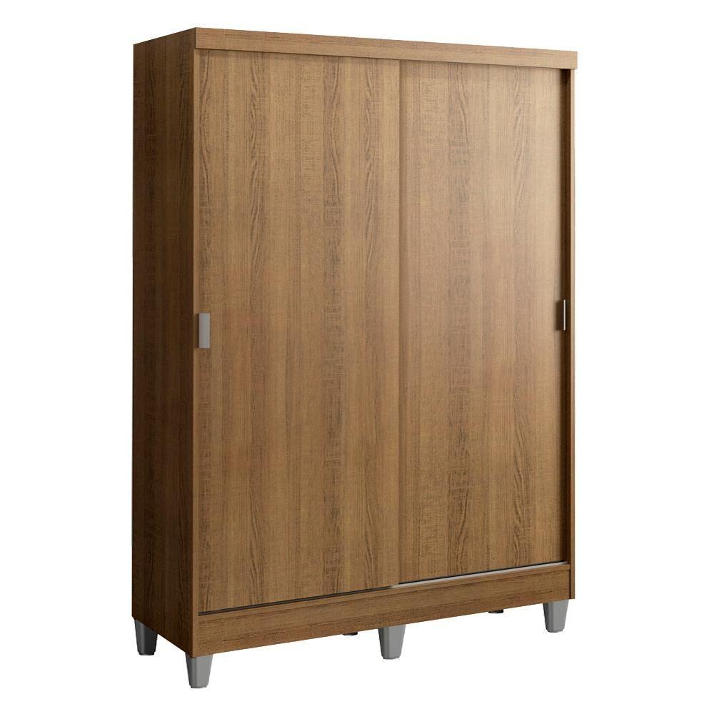 Guarda-Roupas Luke Rustic Com Pés 2 Portas Correr Madesa - 2