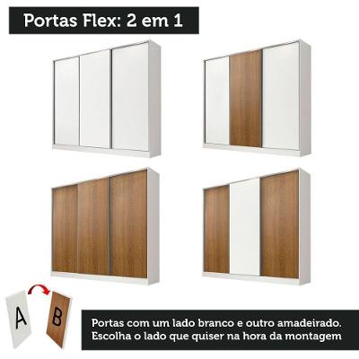 Guarda Roupa Casal Royale 3 Portas de Correr 100% MDF Madesa