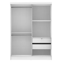 Guarda-Roupas Luke Branco 2 Portas Espelho Correr Madesa - 5