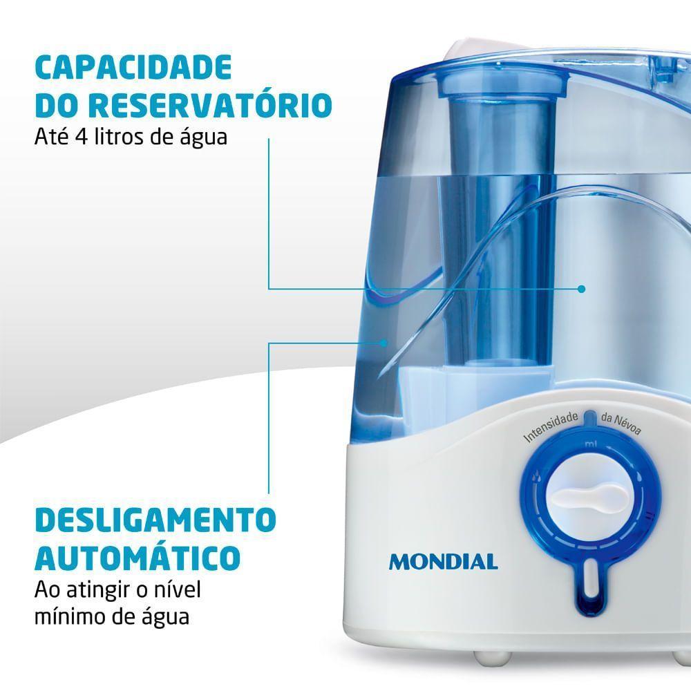Umidificador Mondial Comfort Air 6 Ua-07 Umidificador De Ar-biv-branco/azul - 5