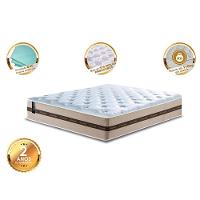 Colchão Queen De Molas Ensacadas Cama Inbox Select Basic 158x198x26 Bege