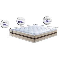 Colchão Queen De Molas Ensacadas Cama Inbox Select Basic 158x198x26 Bege - 5