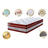 Colchão Solteiro De Molas Ensacadas Cama Inbox Select Euro Soft 88x188x32 Vermelho - 5