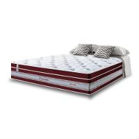 Colchão King De Molas Ensacadas Cama Inbox Select Euro Soft 193x203x32 Vinho - 1