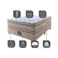 Cama Box Casal Colchão Ortopédico + Box 138x188x71 Double Face Espuma D33 Dourado - 5