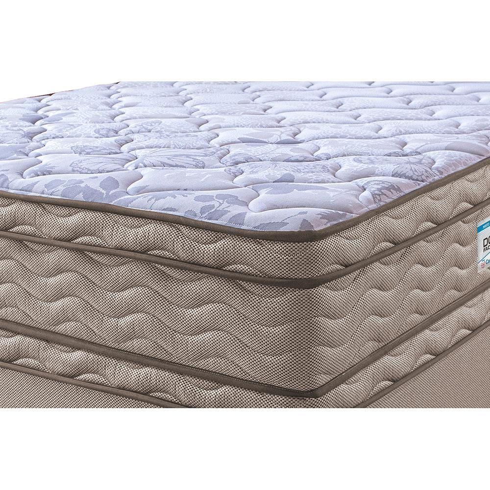 Cama Box Solteiro Colchão Ortopédico + Box 88x188x71 Double Face Espuma D33 Dourado - 4
