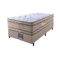 Cama Box Solteiro Colchão Ortopédico + Box 88x188x71 Double Face Espuma D33 Dourado - 3
