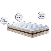 Colchão De Molas Solteiro Cama Inbox Smart Pró 88x188x22 Bege - 4