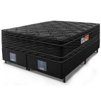 Cama Box Queen Colchão Ortopédico Black + Box 158x198x71 Double Face Espuma D33 Preto - 3