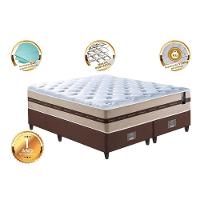 Conjunto Cama Box King (colchão + Box) De Molas Cama Inbox Smart Pró 193x203x60 Bege - 3