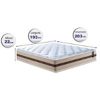 Colchão De Molas King Cama Inbox Smart Pró 193x203x22 Bege - 7