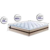 Colchão De Molas Ensacadas King Cama Inbox Smart 193x203x22 Bege - 4