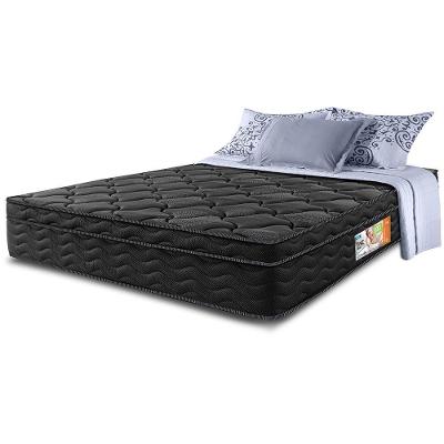 Colchão Ortopédico Queen Black One Face Euro Pillow D33 Preto Cama Inbox