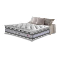 Colchão King De Molas Ensacadas D33 Com Pillow Top Cama Inbox Select 193x203x32 Cinza - 1
