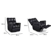 Poltronas de Amamentação Reclinável Aspen Romana Zero Wall Giro e Balanço Courano Bege - Probel - 6