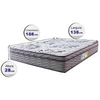 Colchão Casal Ortopédico 138x188x28 One Face Espuma D45 Cinza - 6