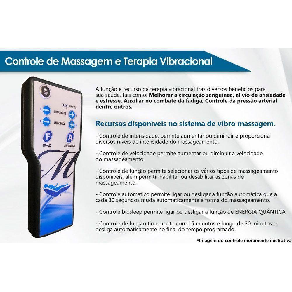 Poltrona do Papai Reclinável MH 1216 Two Way c/ Massagem Courano Azul Marinho - Herval - 2