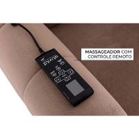 Poltrona do Papai Reclinável MH 1216 Two Way c/ Massagem Courano Creme - Herval - 5