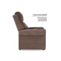 Poltrona do Papai Reclinável MH 1216 Two Way c/ Massagem Courano Creme - Herval - 9