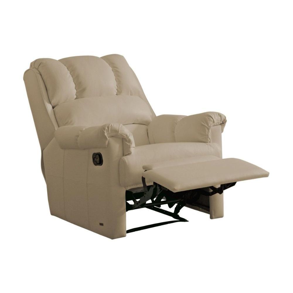 Poltrona do Papai Reclinável Vermont Classic Zero Wall Giro e Balanço Courano Bege - Probel - 5