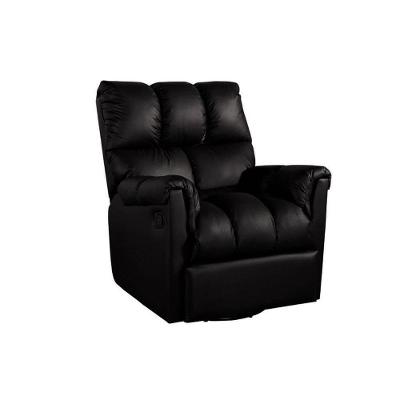 Poltrona Do Papai Reclinável Aspen Romana Zero Wall Giro E Balanço Courano Preto Probel