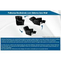 Poltrona de Amamentação Sala Reclinável Aspen Romana Zero Wall Giro e Balanço Courano Bege - Probel