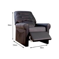 Poltrona Casal Reclinável Idea MH3605 Two Way Courano Preto - Herval - 5