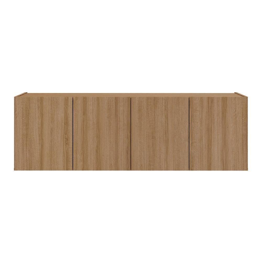 Rack Para Tv Até 50 Polegadas Com 4 Portas Suspenso Multimóveis Mp1070 Rustic Rustic - 2